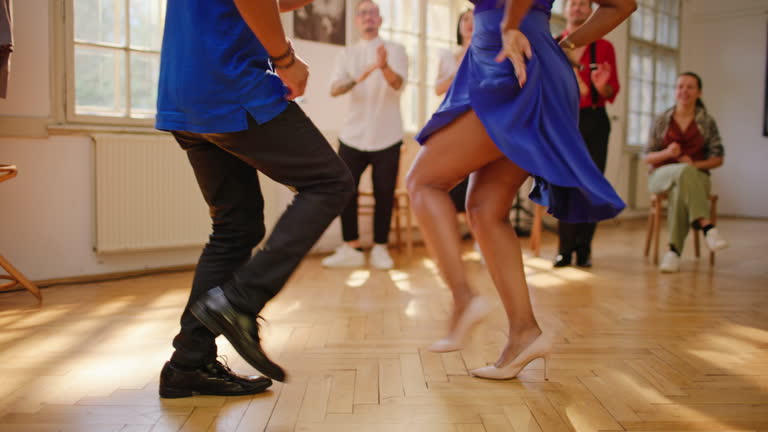 People enjoying a practice party